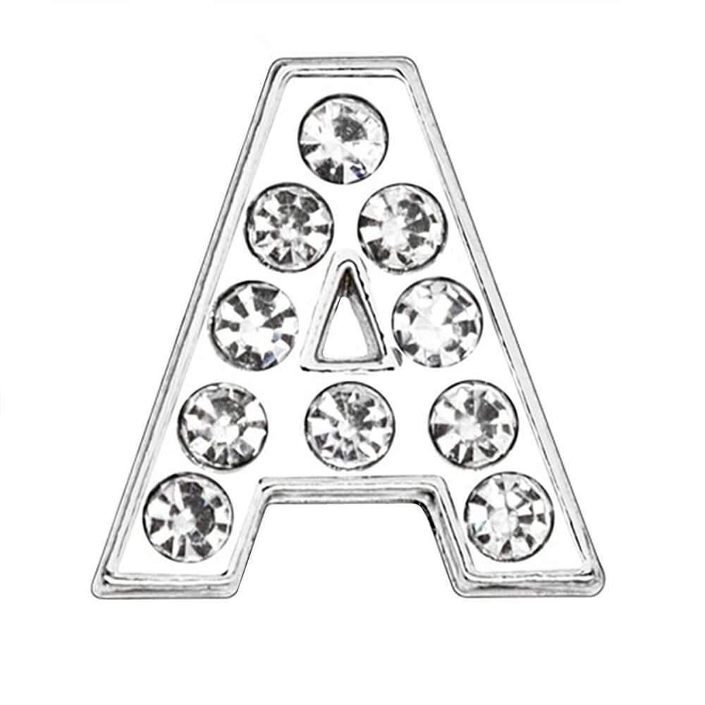 4287 150 PCS Full Rhinestones 8mm Slide Alphabet Letters A for DIY Slide